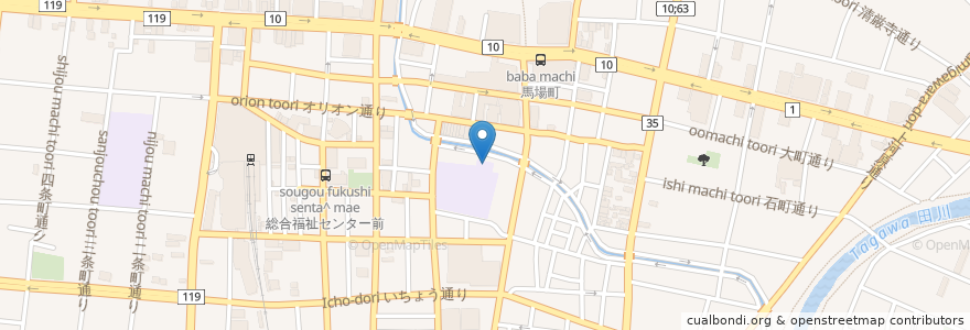 Mapa de ubicacion de 市営中央小北自転車駐車場 en Giappone, Prefettura Di Tochigi, Utsunomiya.