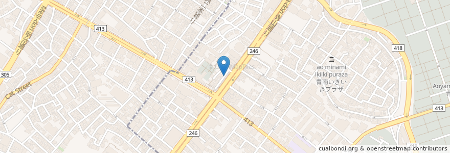 Mapa de ubicacion de ブラッセリー トゥール en Japonya, 東京都, 渋谷区.