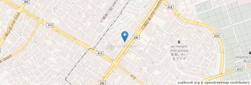 Mapa de ubicacion de Sangria en Japan, Tokio, 渋谷区.