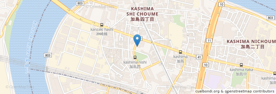Mapa de ubicacion de 慶応進学塾（２F) en 일본, 효고현, 오사카, 尼崎市, 淀川区.