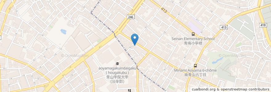 Mapa de ubicacion de The 3rd Burger en Japonya, 東京都, 渋谷区.