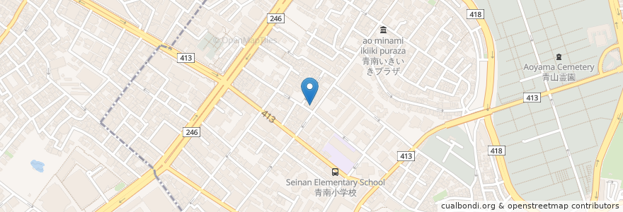 Mapa de ubicacion de リヴァ デリ エトゥルスキ en Japan, 東京都, 渋谷区.