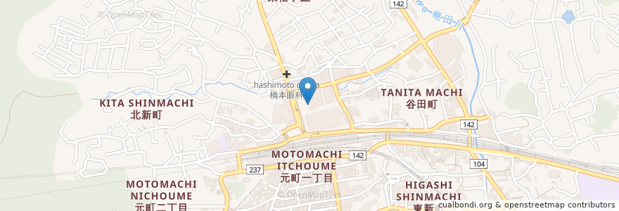 Mapa de ubicacion de 鎌倉パスタ en 日本, 奈良県, 生駒市.