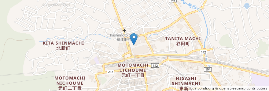 Mapa de ubicacion de サンマルク カフェ en Japan, 奈良県, 生駒市.
