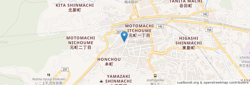 Mapa de ubicacion de RHAB GATE en Japão, 奈良県, 生駒市.