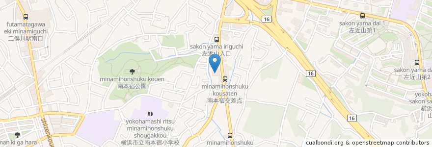 Mapa de ubicacion de クリエイト en 日本, 神奈川縣, 横滨市, 旭区.