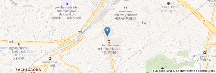 Mapa de ubicacion de ケンタッキーフライドチキン en 日本, 神奈川縣, 横滨市, 旭区.