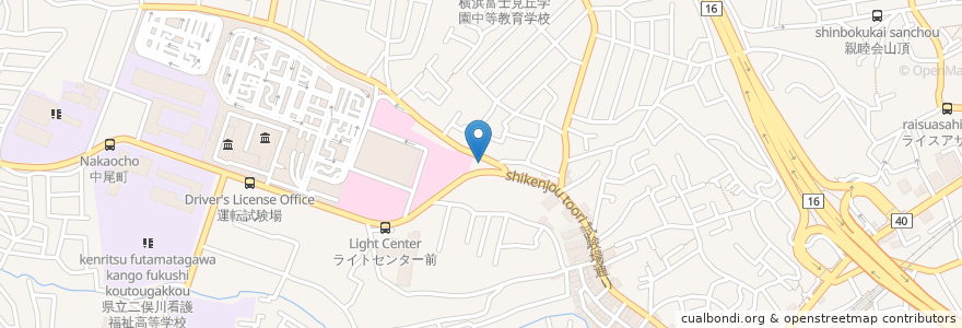 Mapa de ubicacion de 日本調剤 en 日本, 神奈川県, 横浜市, 旭区.