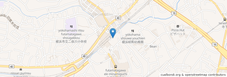 Mapa de ubicacion de 横浜銀行 en Япония, Канагава, Йокогама, Асахи.