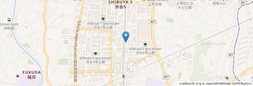 Mapa de ubicacion de うまかっぺ en Jepun, 神奈川県, 大和市.