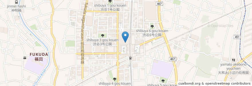Mapa de ubicacion de さいとう整形スポーツクリニック en Japonya, 神奈川県, 大和市.