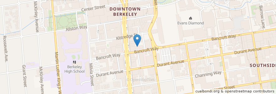 Mapa de ubicacion de UCB Parking en Verenigde Staten, Californië, Alameda County, Berkeley.