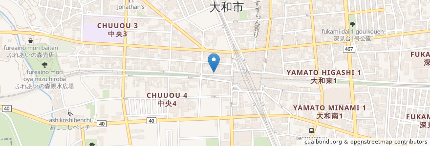 Mapa de ubicacion de お好み焼き 桃太郎 en Giappone, Prefettura Di Kanagawa, 大和市.