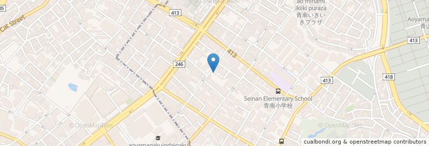 Mapa de ubicacion de RESTORANTE HiRo en Jepun, 東京都, 渋谷区.