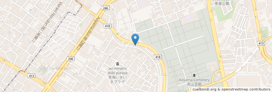 Mapa de ubicacion de 天ぷら天青 en Giappone, Tokyo, Minato.
