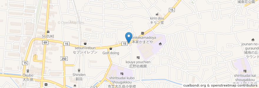 Mapa de ubicacion de 野崎整骨院 en 日本, 京都府, 宇治市.