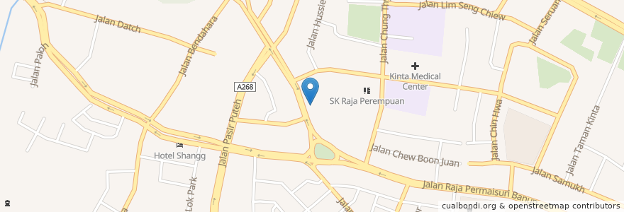 Mapa de ubicacion de SM (P) Methodist en Malásia, Perak.