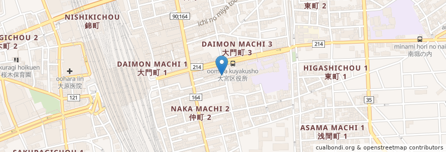 Mapa de ubicacion de 大宮 大勝軒 en Giappone, Prefettura Di Saitama, さいたま市, 大宮区.