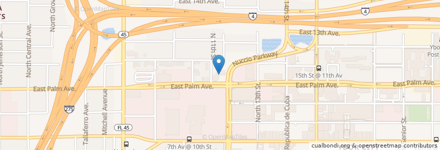Mapa de ubicacion de Allen Temple African Methodist Episcopal Church en 미국, 플로리다주, Hillsborough County, Tampa.
