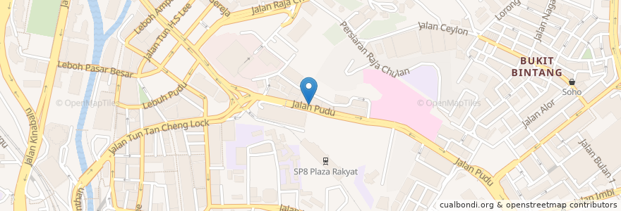 Mapa de ubicacion de Hailam Kopitiam en Malaisie, Selangor, Kuala Lumpur.