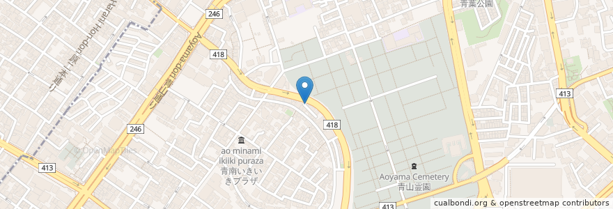Mapa de ubicacion de とんかつ 赤月 en Япония, Токио, Минато.