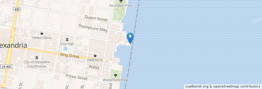 Mapa de ubicacion de Alexandria City Marina (Old Town) Ferry Landing en United States, Washington, D.C., Washington.