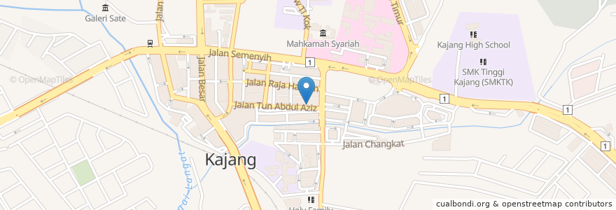 Mapa de ubicacion de Medishop Pharmacy en Malaysia, Selangor, Kajang Municipal Council.