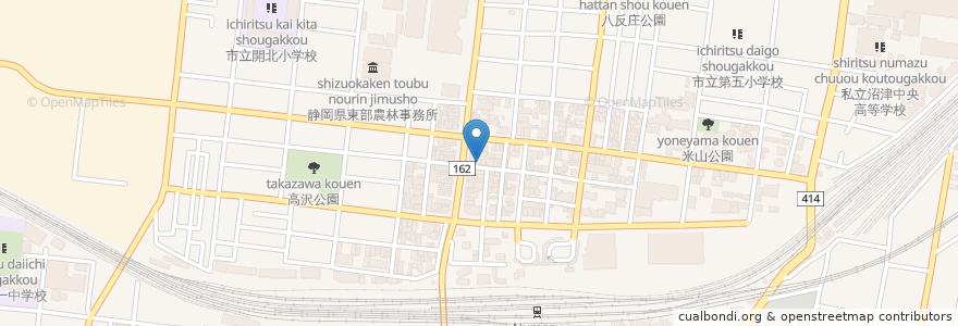 Mapa de ubicacion de 高島町クリニック en 日本, 静岡県, 沼津市.