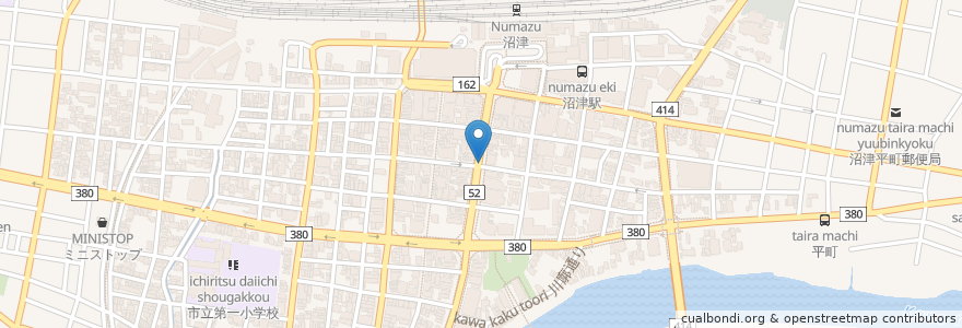 Mapa de ubicacion de VANZO en 日本, 静岡県, 沼津市.