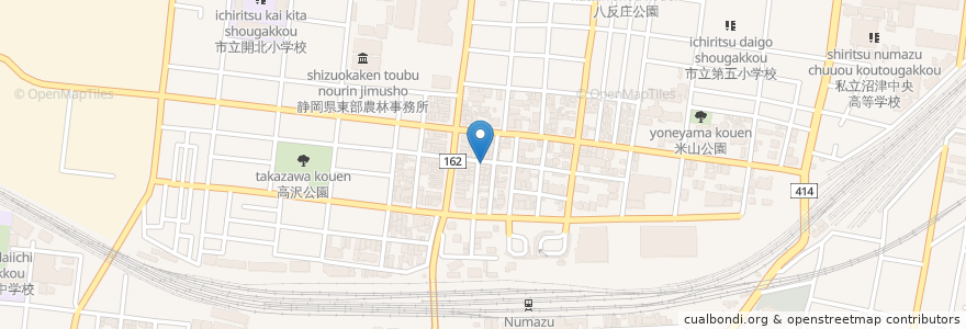 Mapa de ubicacion de あんにょはせよ en 日本, 静岡県, 沼津市.