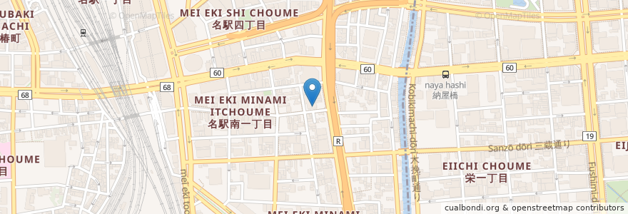 Mapa de ubicacion de トヨタレンタリース愛知 en ژاپن, 愛知県, 名古屋市, 中村区.
