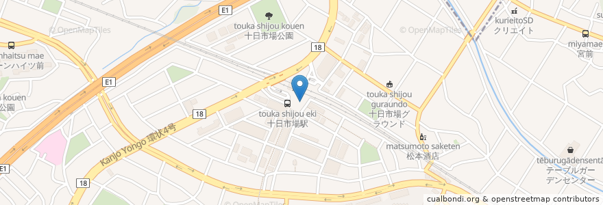 Mapa de ubicacion de 日高屋 en ژاپن, 神奈川県, 横浜市, 緑区.