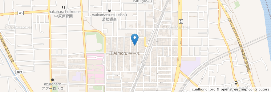 Mapa de ubicacion de 山口外科 en Japan, Kanagawa Prefecture, Kawasaki, Nakahara Ward.