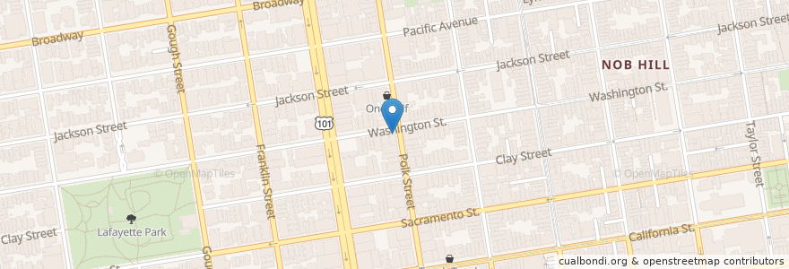 Mapa de ubicacion de The Crepe House en Amerika Syarikat, California, San Francisco, San Francisco.