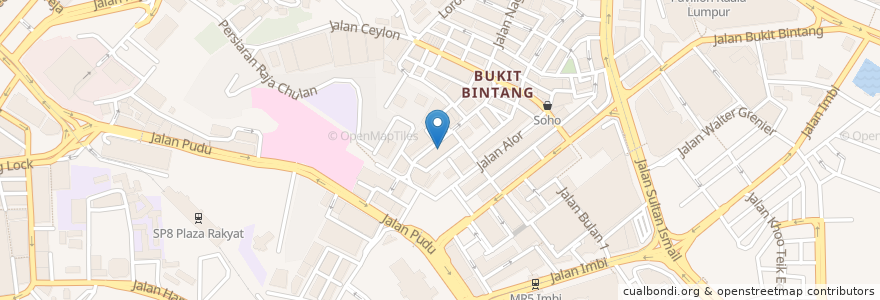 Mapa de ubicacion de YW Coffee Shop en Malásia, Selangor, Kuala Lumpur.