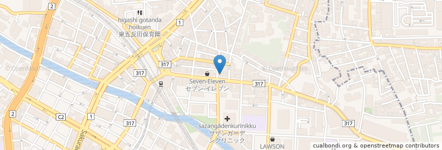 Mapa de ubicacion de くすりの福太郎 en Япония, Токио, Синагава.