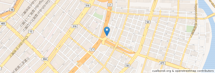 Mapa de ubicacion de BROZERS en 日本, 東京都, 中央区.