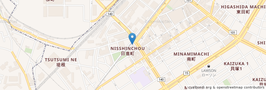 Mapa de ubicacion de おみやき亭 en 일본, 가나가와현, 川崎市, 川崎区.
