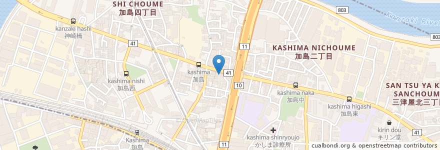 Mapa de ubicacion de 川越歯科（２F) en 일본, 오사카부, 오사카, 淀川区.