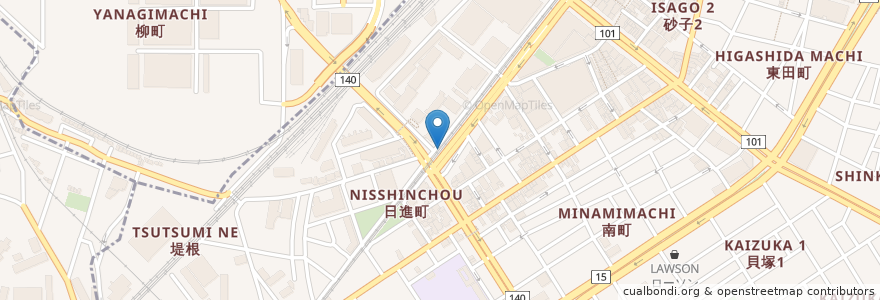 Mapa de ubicacion de ニッポンレンタカー en 일본, 가나가와현, 川崎市, 川崎区.