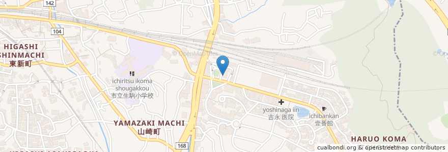 Mapa de ubicacion de ソフィア 東生駒 保育園 分園 en Japão, 奈良県, 生駒市.