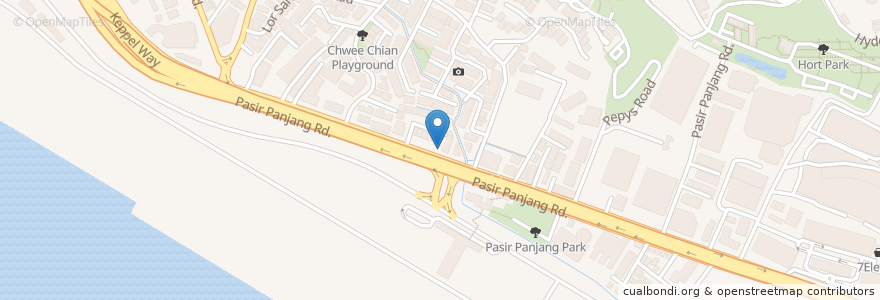 Mapa de ubicacion de SPC Pasir Panjang en シンガポール, Southwest.