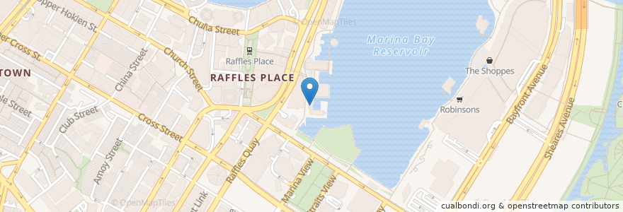 Mapa de ubicacion de Oyster Bar en 新加坡, 中区.