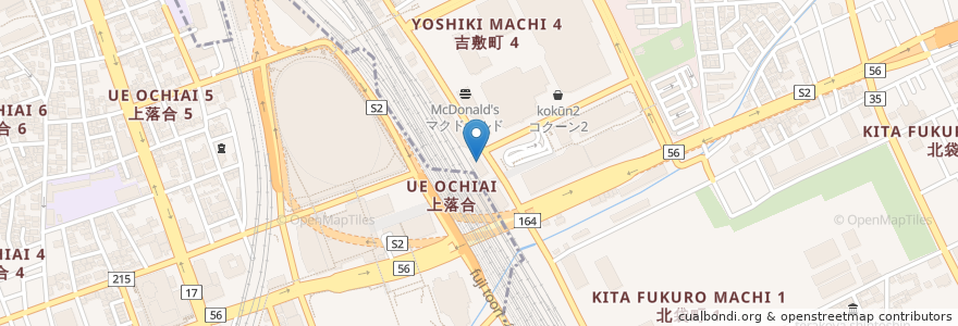 Mapa de ubicacion de かっぽうぎ en 日本, 埼玉县, 埼玉市, 大宮区.