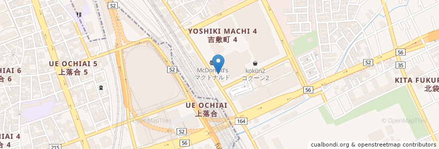 Mapa de ubicacion de デニーズ en Japon, Préfecture De Saitama, さいたま市, 大宮区.