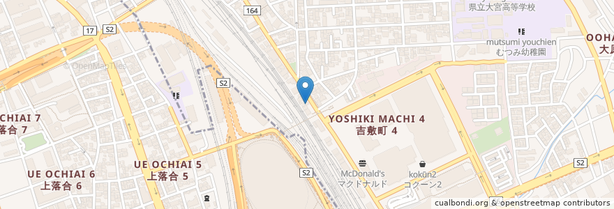 Mapa de ubicacion de だんごのたかのチェーン さいたま新都心店 en Japonya, 埼玉県, さいたま市, 大宮区.