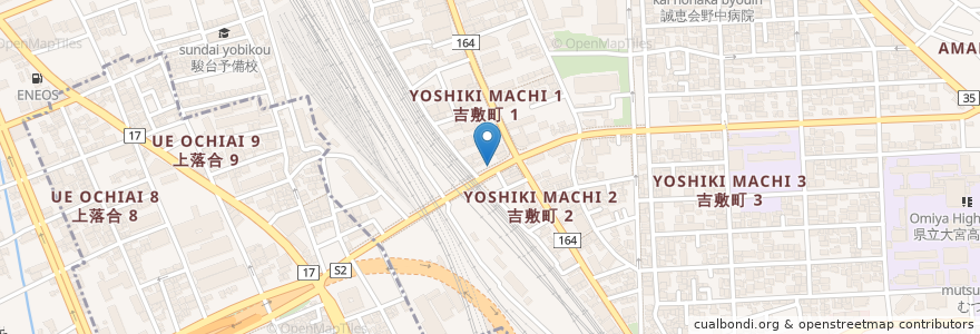 Mapa de ubicacion de 三峯神社 en Japan, Präfektur Saitama, Saitama, 大宮区.