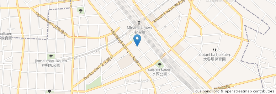 Mapa de ubicacion de 三井住友銀行ATM en Japão, 埼玉県, さいたま市, 南区.
