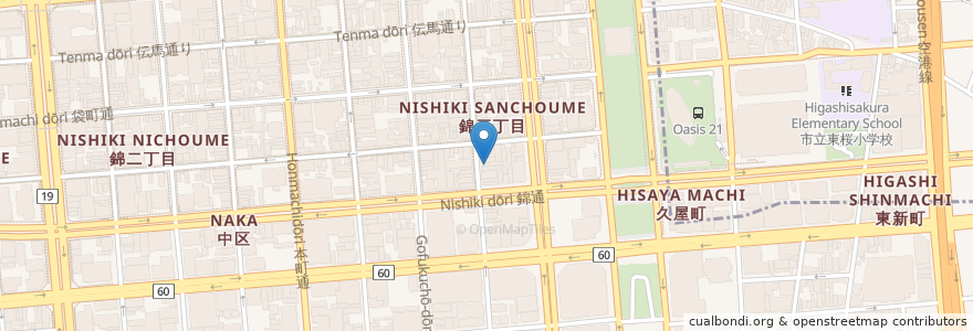 Mapa de ubicacion de ファーストヒル en Japón, Prefectura De Aichi, Nagoya, Barrio Naka.