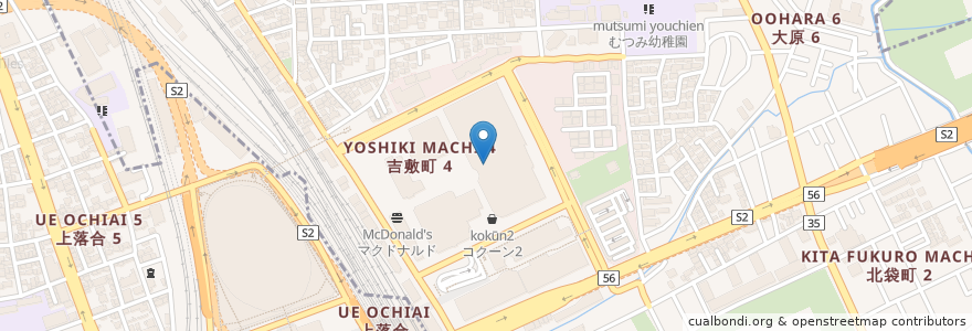 Mapa de ubicacion de せんば自由軒 en Japonya, 埼玉県, さいたま市, 大宮区.